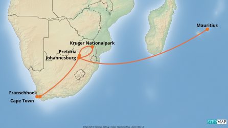 StepMap-Karte-Suedafrika-Mauritius-zum-Verlieben