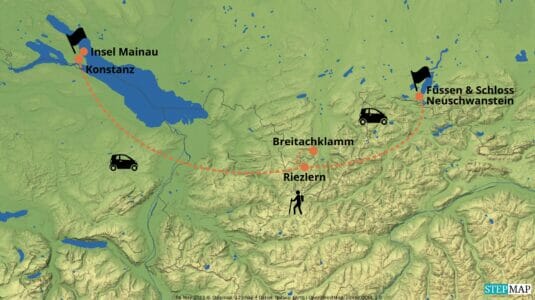 StepMap-Karte-Deutschland-oesterreich-Bodensee-Kleinwalsertal-Neuschwanstein (1)